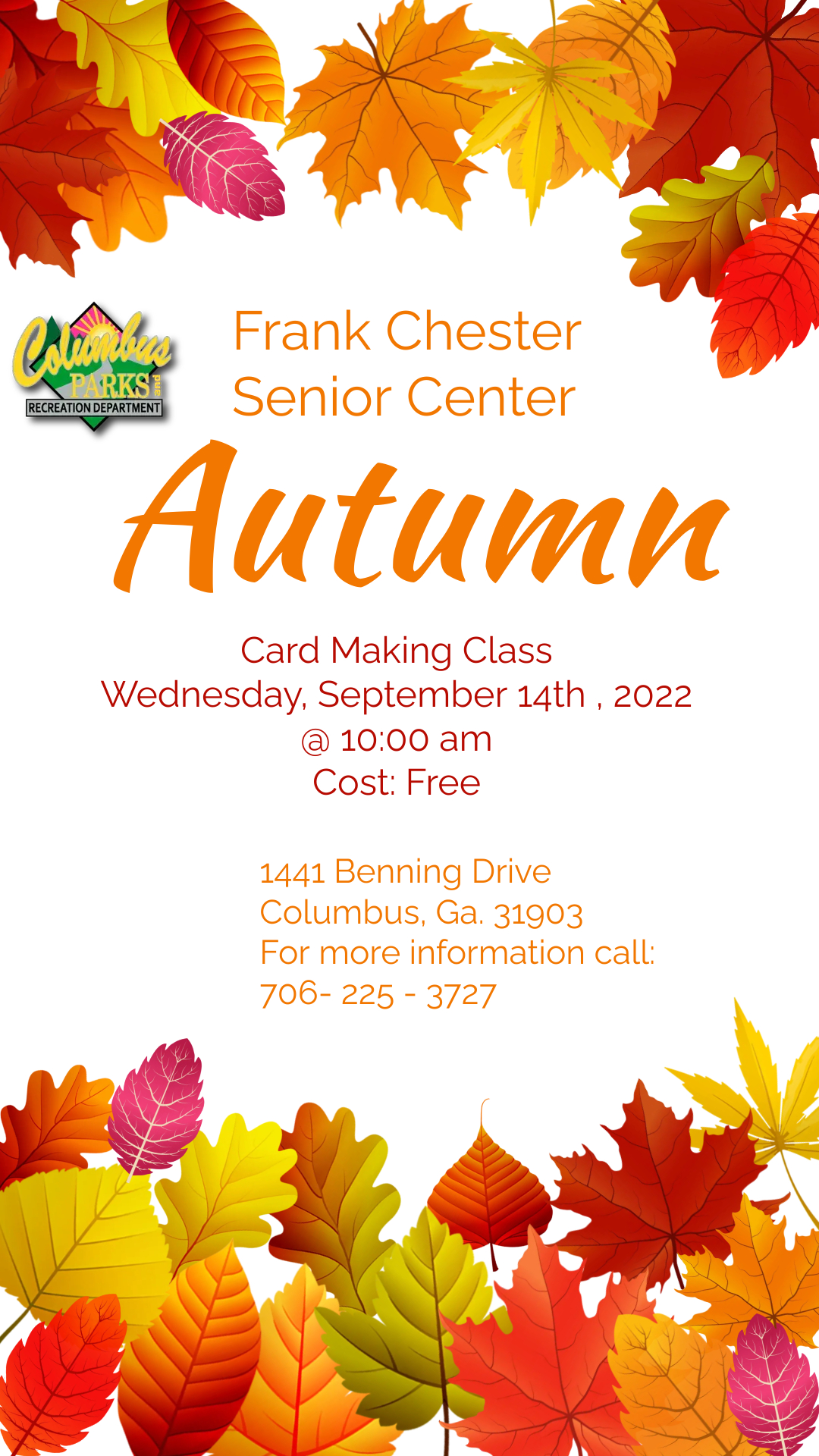 Autumn Card Class